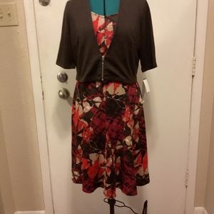 New 2 Piece Dress Med by Perceptions New York w/tags